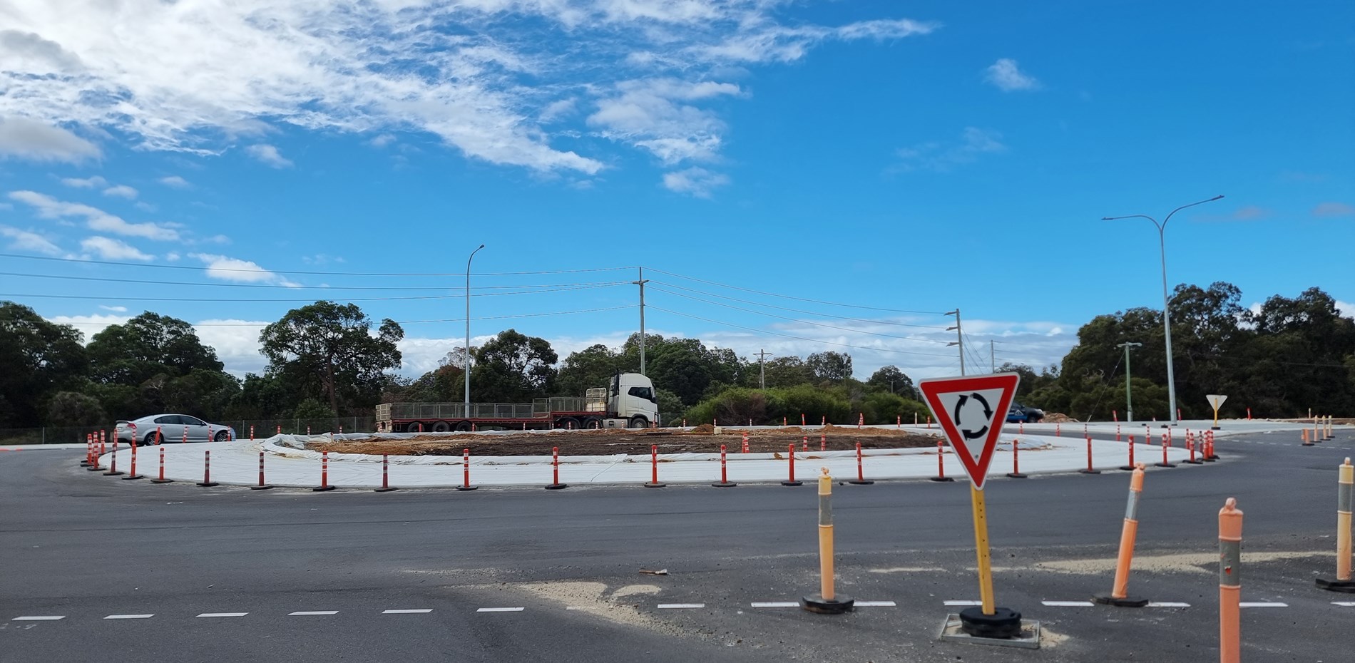 Hepburn Ave and Walter Padbury Bvd Roundabout work